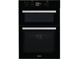 Indesit Aria IDD 6340 BL Electric Double Built-in Oven in Black